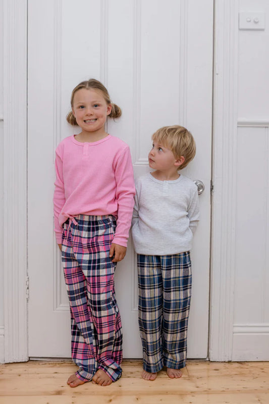 Chester Check PJ's - Marshmellow