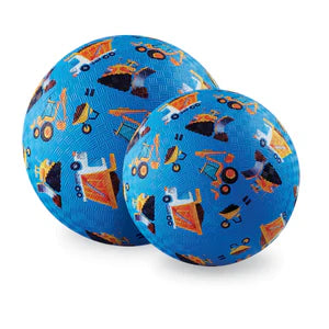 7 Inch Playground Ball - Construction (Blue)