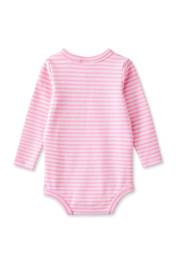 Tickled Pink Stripe Bubbysuit