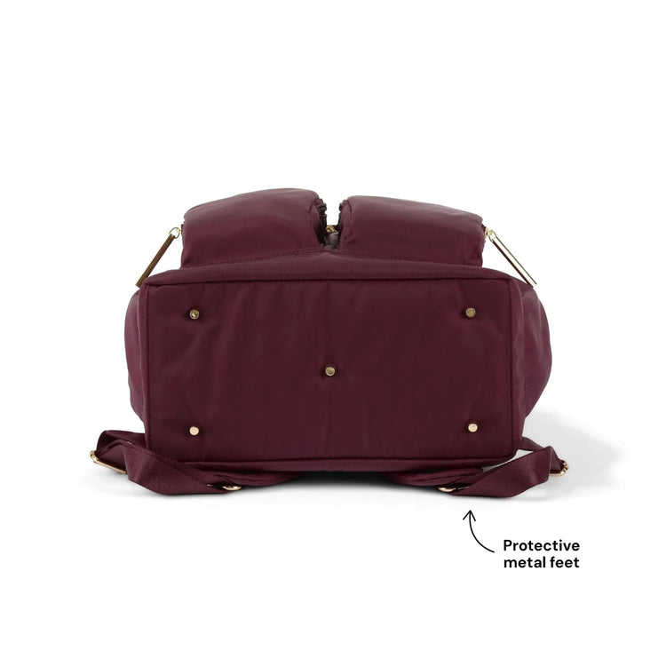Signature Nappy Backpack - Mulberry Nylon