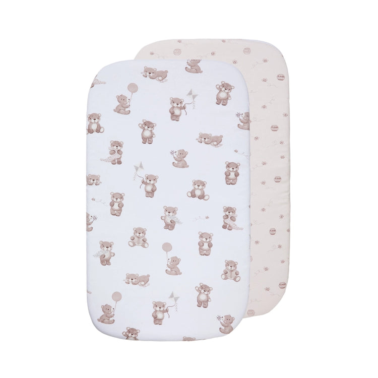 Organic Bedside Sleeper Fitted Sheets 2 Pack