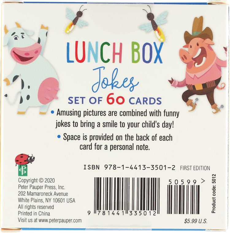 Lunch Box Jokes for Kids (Set of 60 Cards)