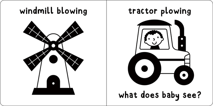 What Does Baby See? - On The Farm - A High Contrast Board Book