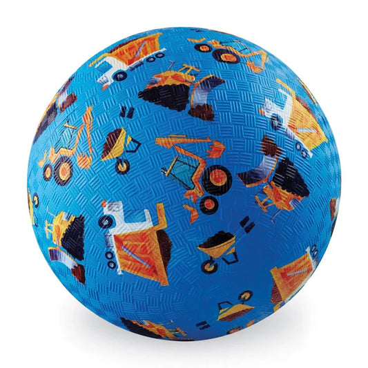 7 Inch Playground Ball - Construction (Blue)