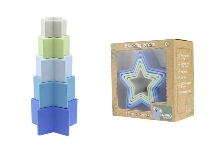 Stacking Stars 5 Piece Silicone Set