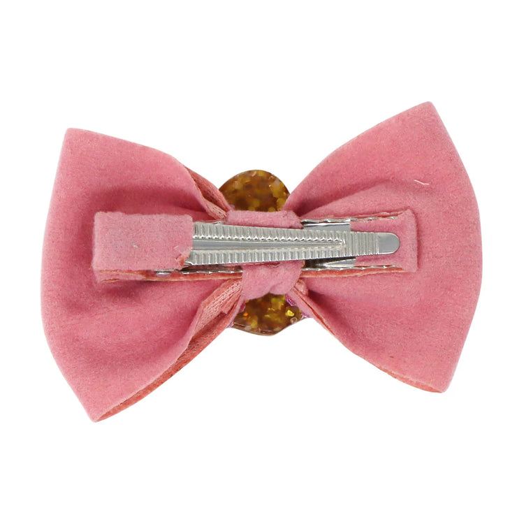 Disney Princess Ariel Pink Sparkling Rhinestone Hair Bow