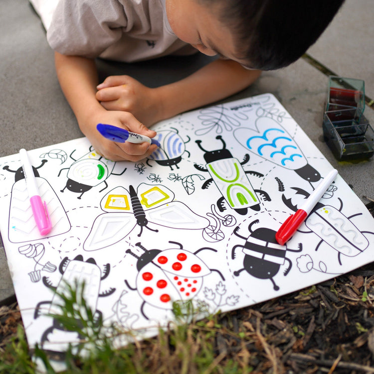 Busy Bugs Reusable Silicone Colouring Mat