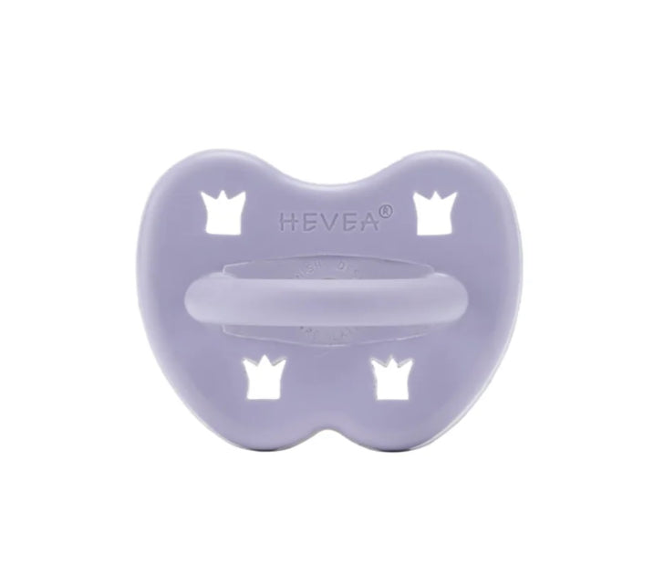 Hevea | Round Pacifier | Dusty Violet | 3-36 Months