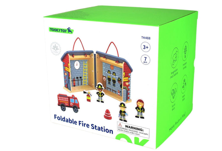 Fireman Playset with carry box