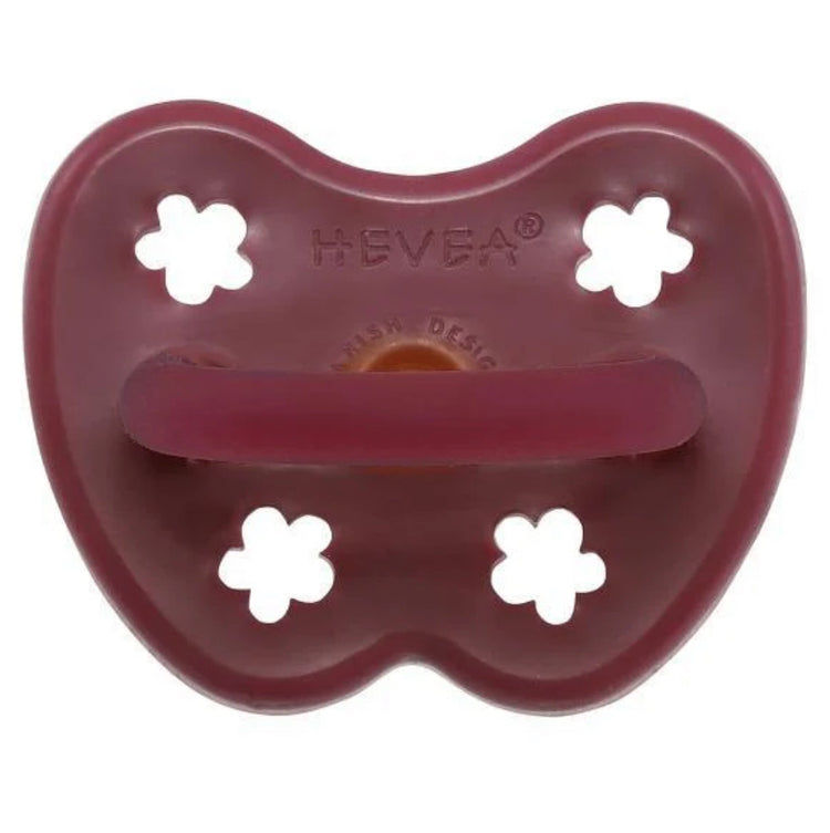 Hevea | Round Pacifier | Ruby | 3-36 Months