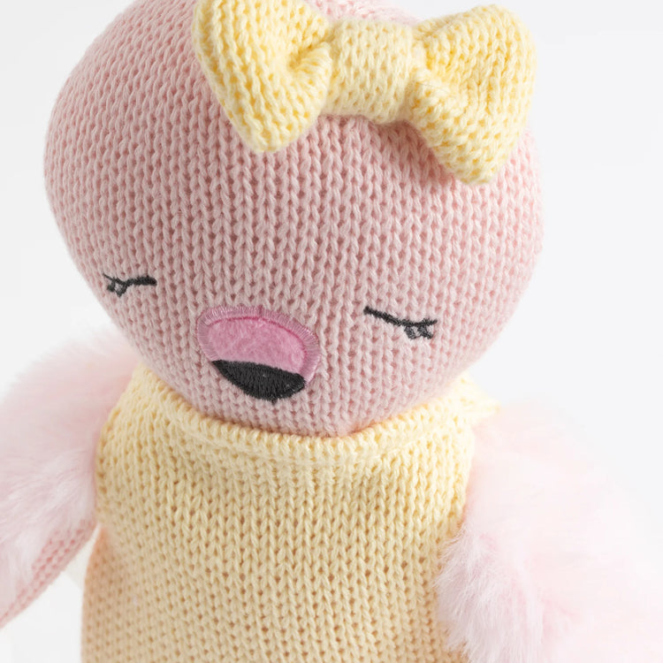 Knitted Animal Toy - Freya The Flamingo