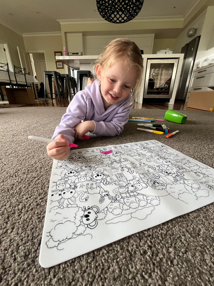 Seek n Spot Animal Silicone Colouring Mat