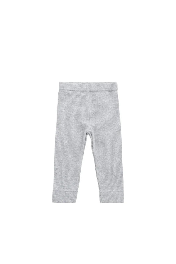 Organic Cotton Modal Everyday Legging - Light Grey Marle
