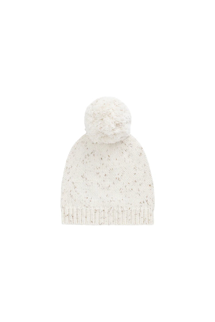 Ethan Beanie - Oatmeal Hay Fleck