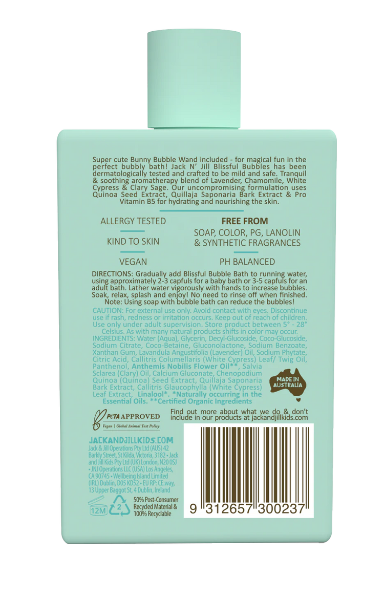 Bubble Bath with Bubble Wand - Natural 300mL