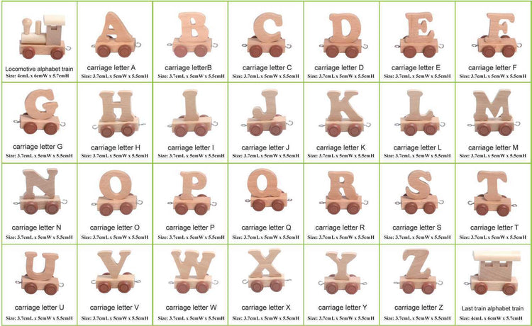 Alphabet Train Letters