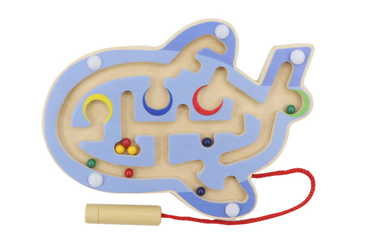 Wooden Magnetic Labyrinth - Vehicles