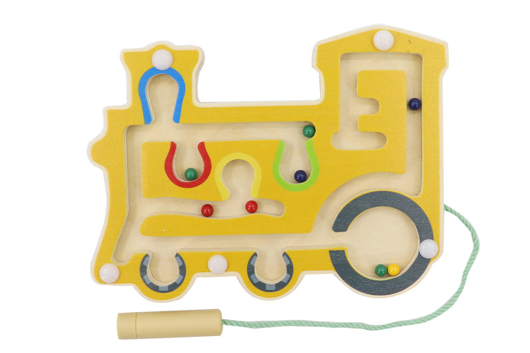 Wooden Magnetic Labyrinth - Vehicles
