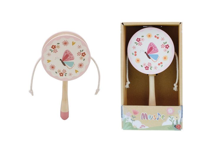 Wooden Spring Insect Twist Drum