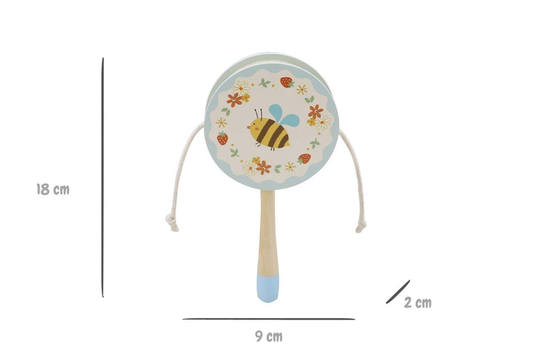 Wooden Spring Insect Twist Drum