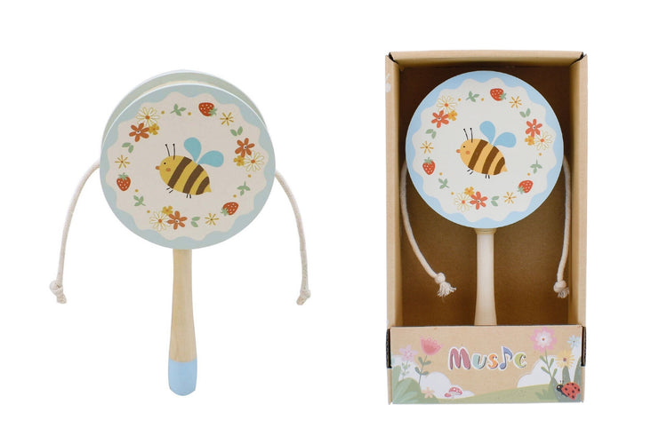 Wooden Spring Insect Twist Drum