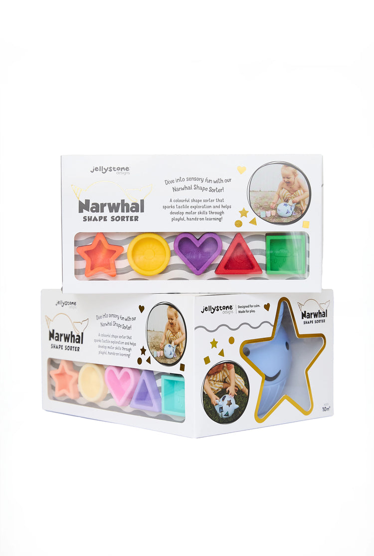 Narwhal Shape Sorter - Bright