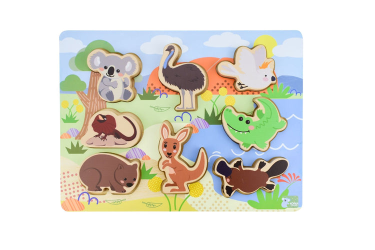 Australian Animals Wooden Chunky Puzzle