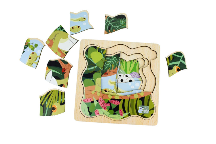 Bush Buddies Life Cycle Layer Puzzle - Frog