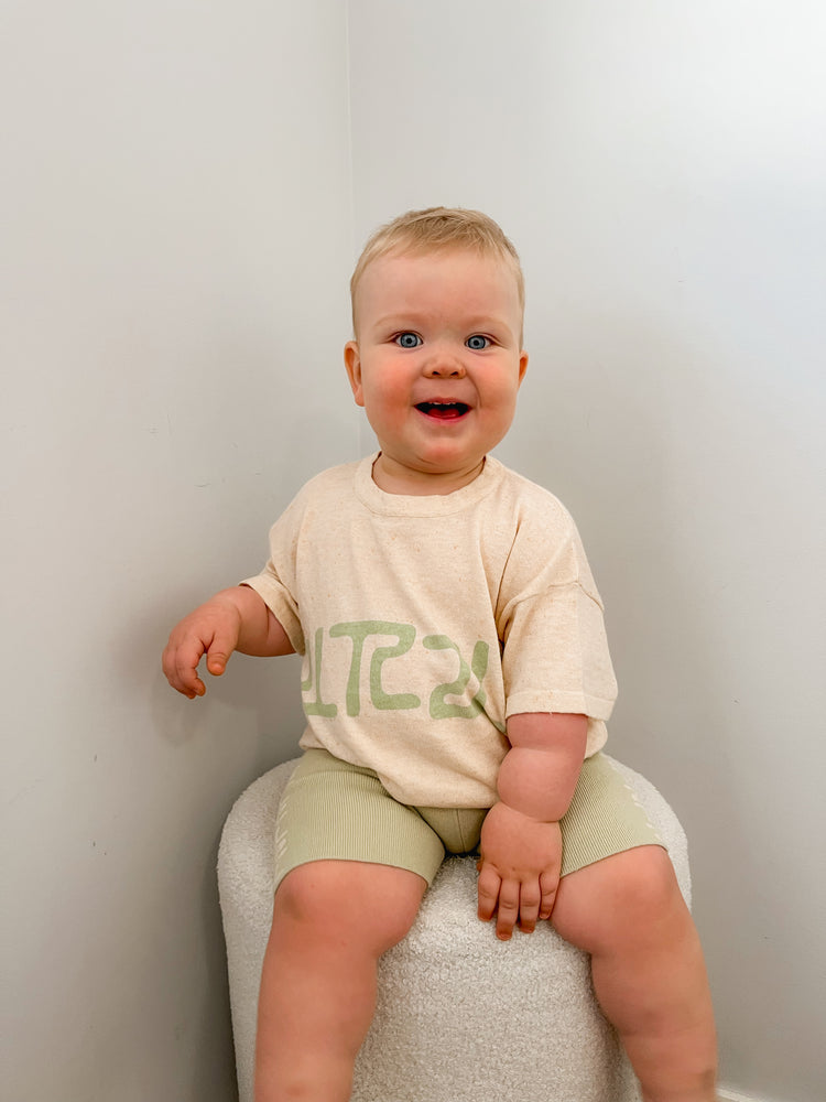 BIKE SHORTS | TALLOW (KIDS) 6-12M