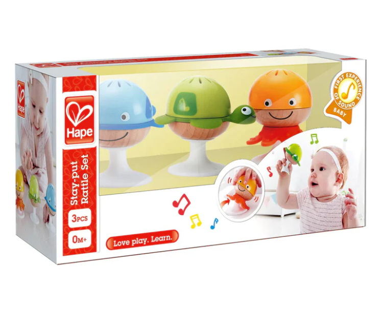 Stay-put Rattle Set
