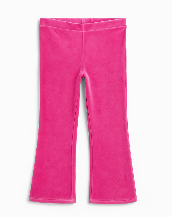 Pink Lemonade Velour Flares