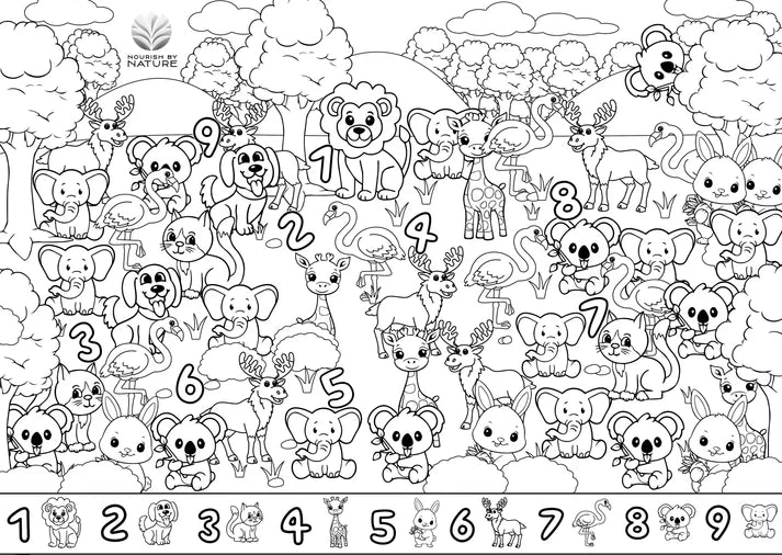Seek n Spot Animal Silicone Colouring Mat