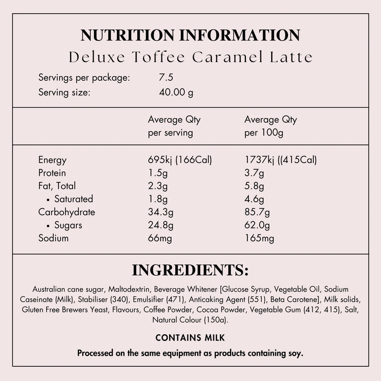 Toffee Caramel Latte