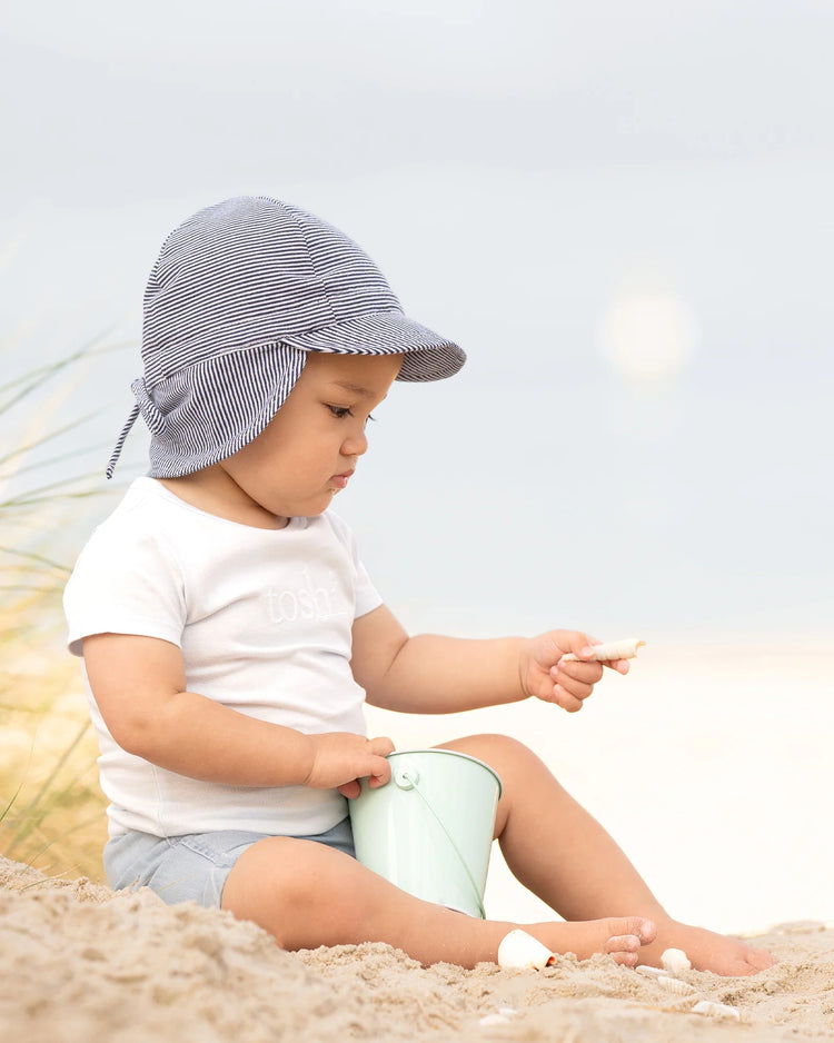 Flap Cap Baby - Periwinkle