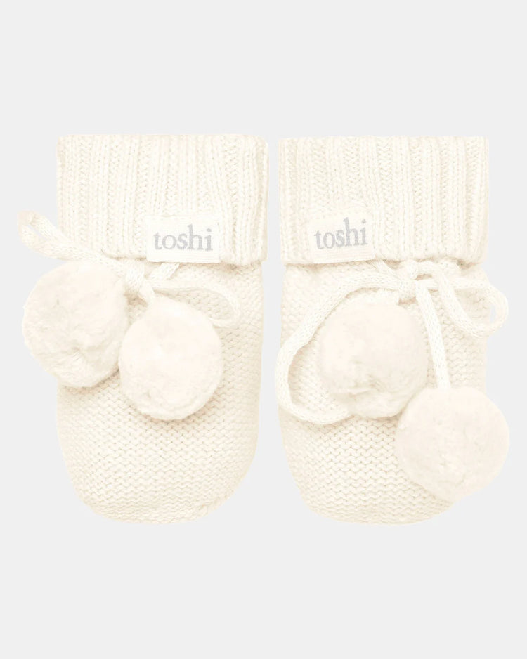 Organic Booties Marley Cream
