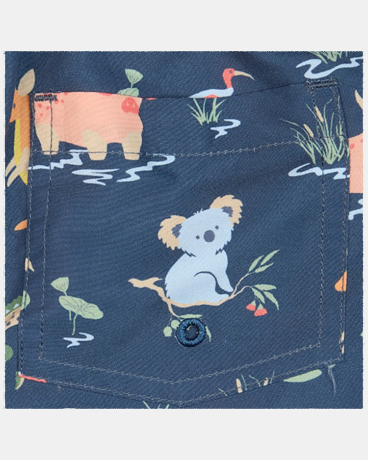 Swim Boardies Splash - Kakadu Moonlight