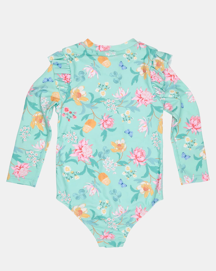 Swim Bodysuit Ripple - Waratah Mint