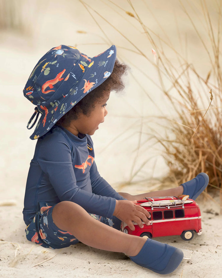 Swim Rashie L/S Splash - Kakadu Moonlight