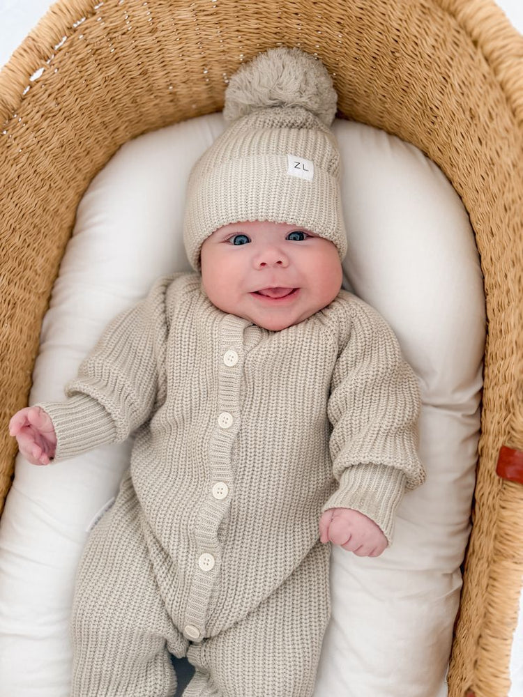 CLASSIC KNIT ROMPER | MOSS