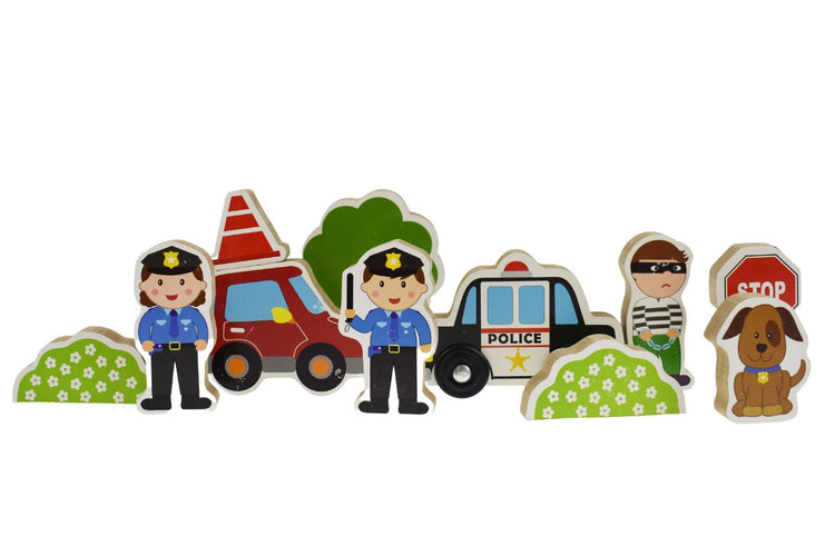Metal Latch Playset - Police