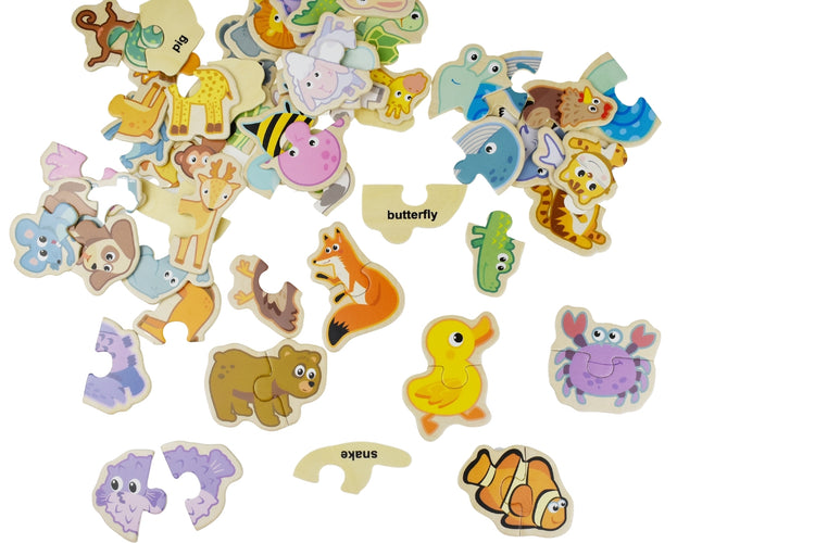 Animal Matching 2 Piece Puzzle | 66 pcs