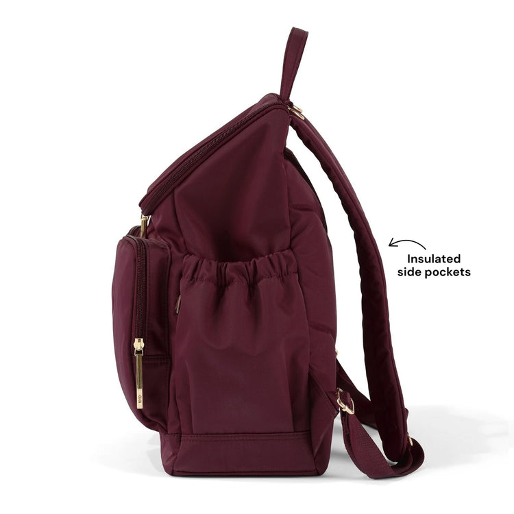 Signature Nappy Backpack - Mulberry Nylon