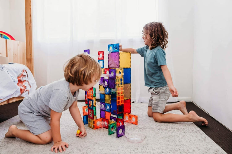 Rainbow Ball Run Pack 92 piece - Connetix Tiles