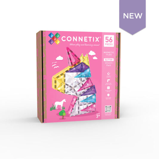 Connetix Tiles - Glitter Unicorn Pack 56 pc