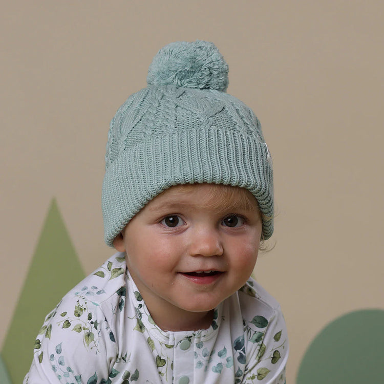 Sage Organic Baby Knit Beanie