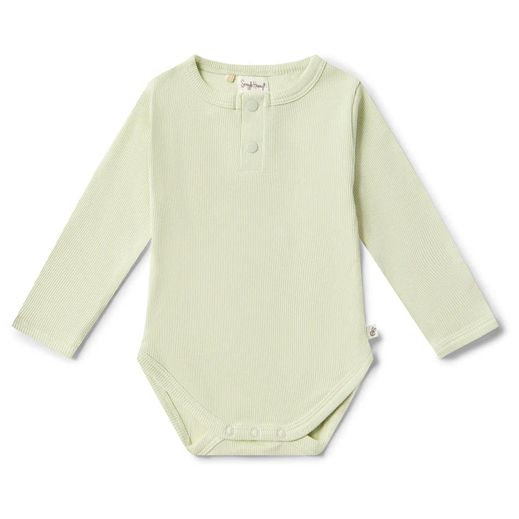 Honeydew Long Sleeve Organic Bodysuit