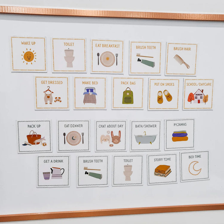 Magnetic Routine Cards - 20 pcs