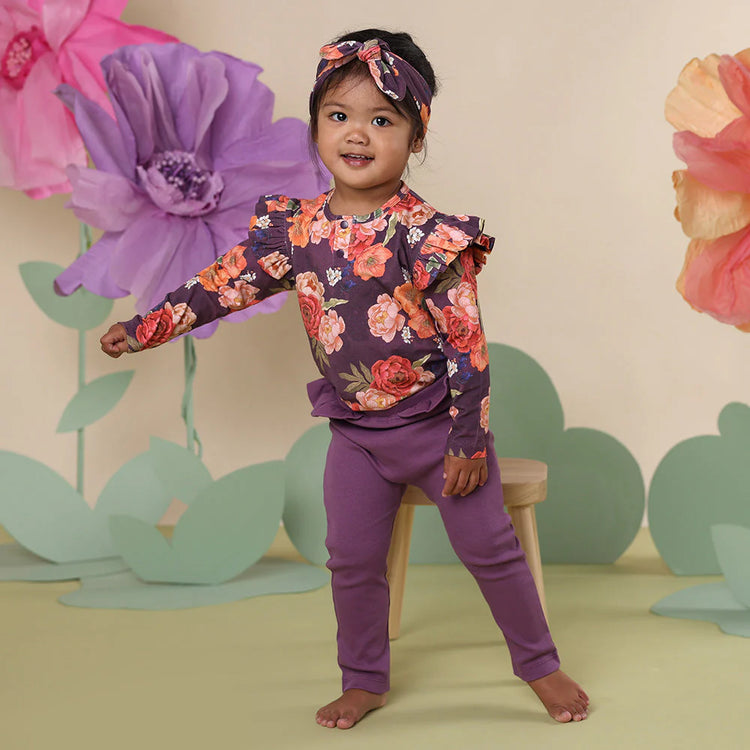 Mulberry Organic Pants with Frill