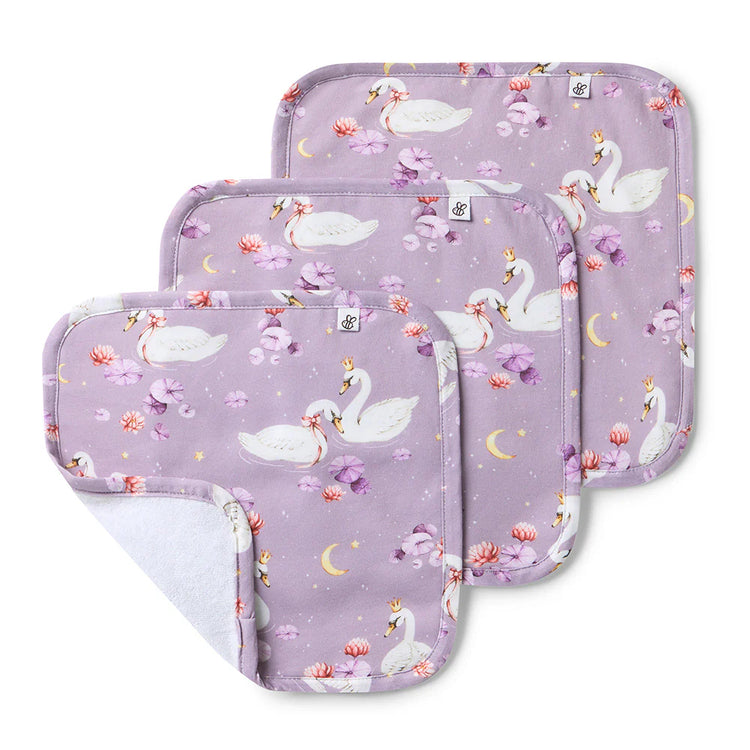 Swan Lake Organic Wash Cloths - 3 Pack