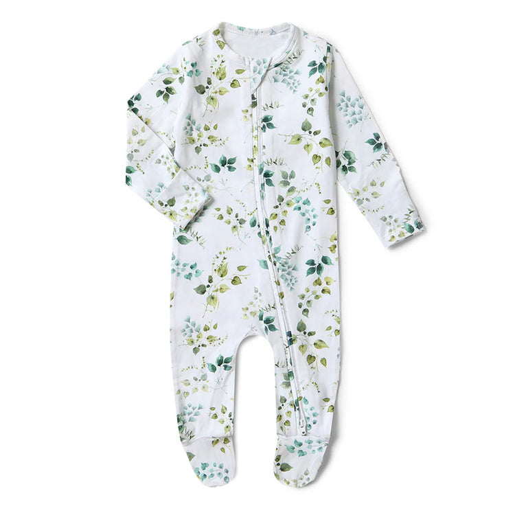 Eden Organic Snuggle Sleepsuit Zip Footie